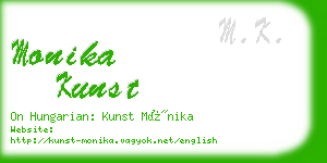 monika kunst business card